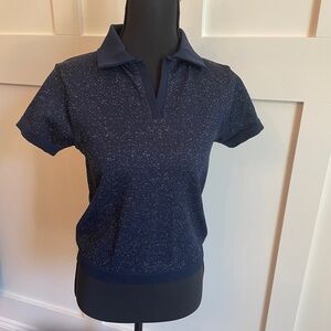 new Zella golf/tennis knit shirt   Navy size m